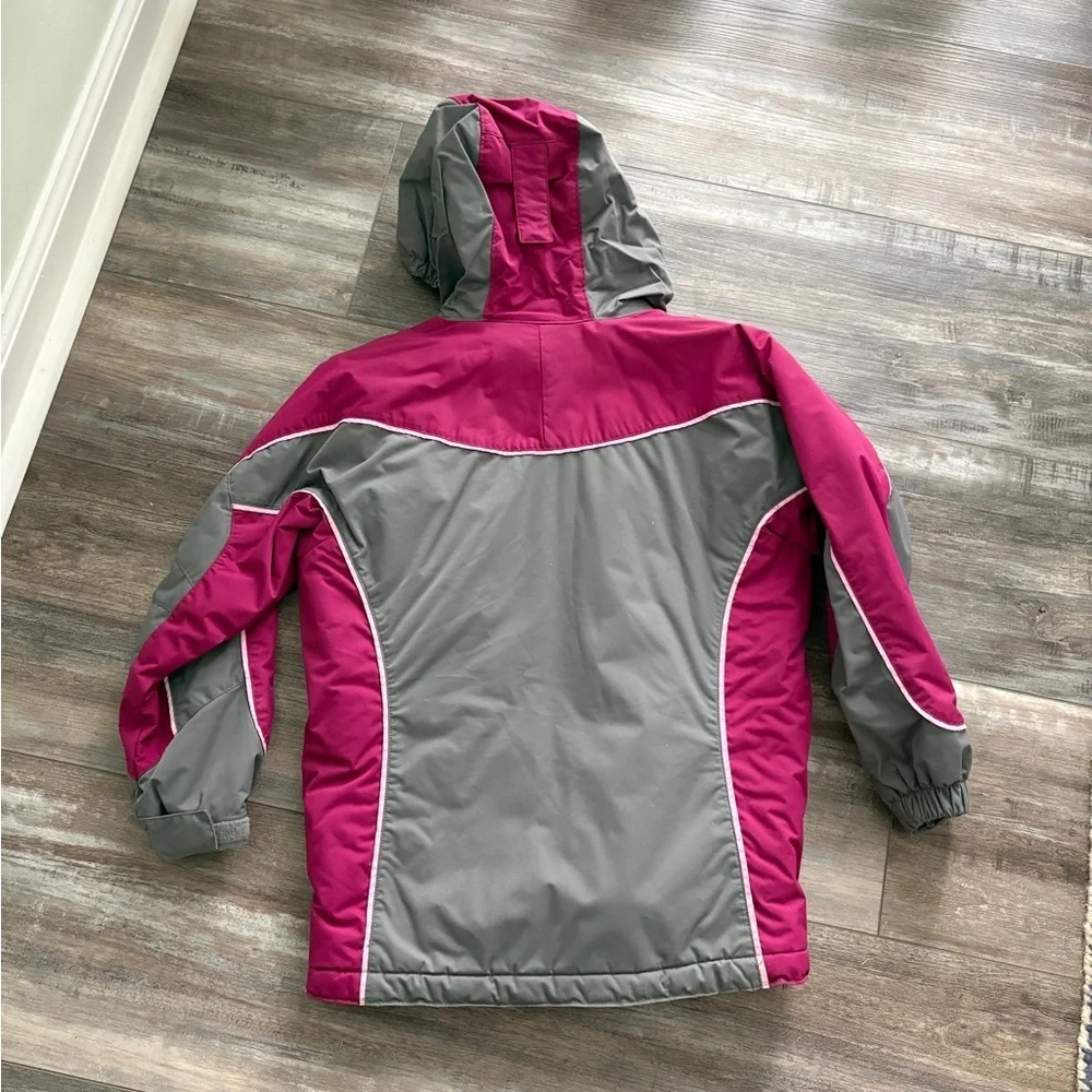 REI gray and pink winter jacket small size 8